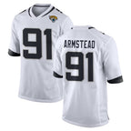 J.Jaguars #91 Arik Armstead Player White Home Game Gdoa Stitched Jerseys