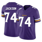 MN.Vikings #74 Donovan Jackson Player Purple Limited Vapor F.U.S.E. Home Game Gdoa Stitched Jerseys
