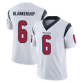 H.Texans #6 Reed Blankenship Player White Limited Vapor Untouchable Home Game Gdoa Stitched Jerseys