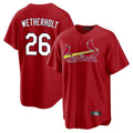 St. Louis Cardinals #26 JJ Wetherholt Player Red Home Game Fdoa Stitched Jerseys