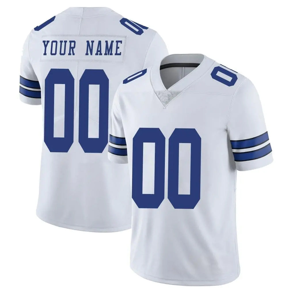 Custom D.Cowboys White Vapor Untouchable Limited Home Game Any Name & Numbers Gdoa Stitched Jerseys