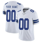 Custom D.Cowboys White Vapor Untouchable Limited Home Game Any Name & Numbers Gdoa Stitched Jerseys