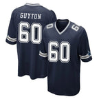 D.Cowboys #60 Tyler Guyton Player Navy Home Game Gdoa Stitched Jerseys