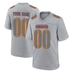 Custom W.Commanders Gray Atmosphere Fashion Home Game Any Name & Numbers Gdoa Stitched Jerseys