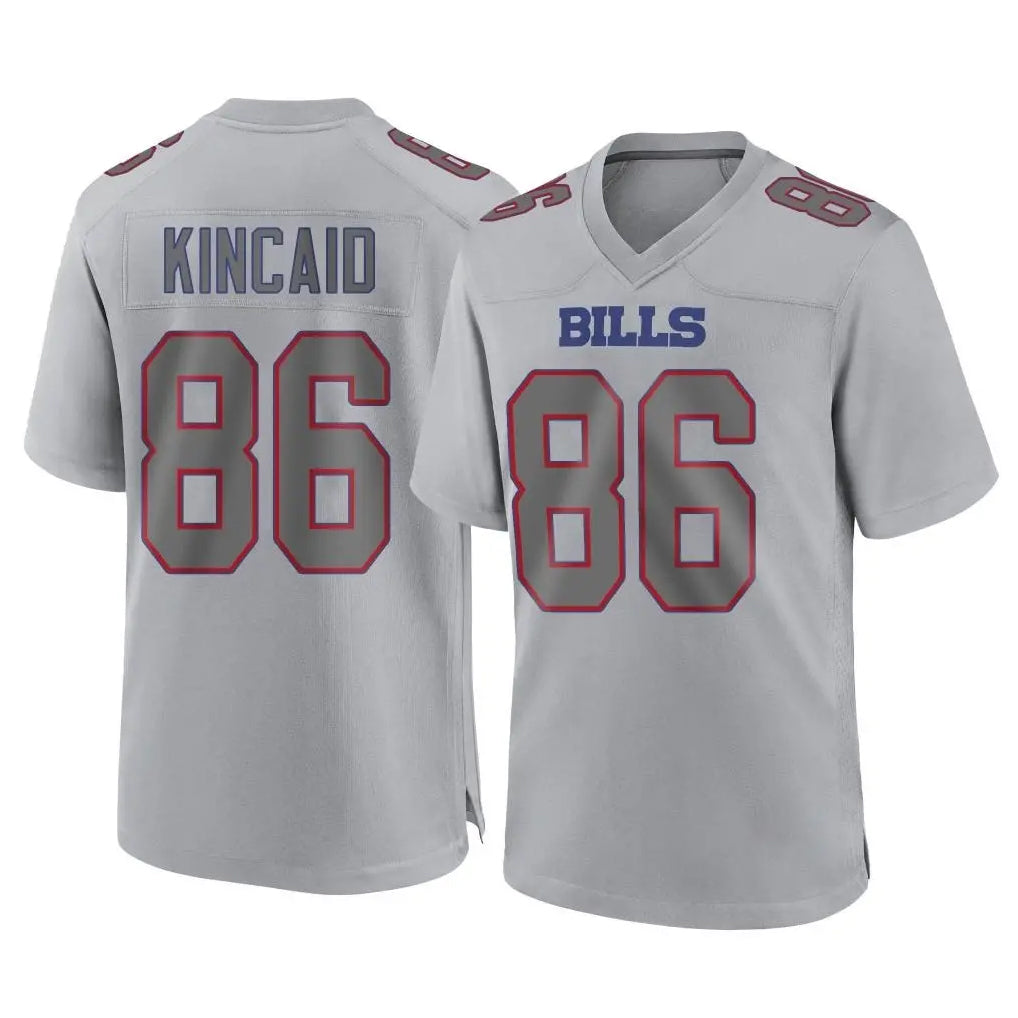 B.Bills #86 Dalton Kincaid Player Gray Fashion Home Game Gdoa Stitched Jerseys