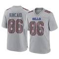 B.Bills #86 Dalton Kincaid Player Gray Fashion Home Game Gdoa Stitched Jerseys