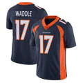 D.Broncos #17 Jaylen Waddle Player Navy Vapor Untouchable Limited Game Gdoa Stitched Jerseys