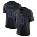B.Bills #10 Khalil Shakir Player Black Impact Limited Game Gdoa Stitched Jerseys