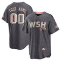 Custom W.Nationals Gray City Connect Home Game Any Name & Number Gdoa Stitched Jerseys