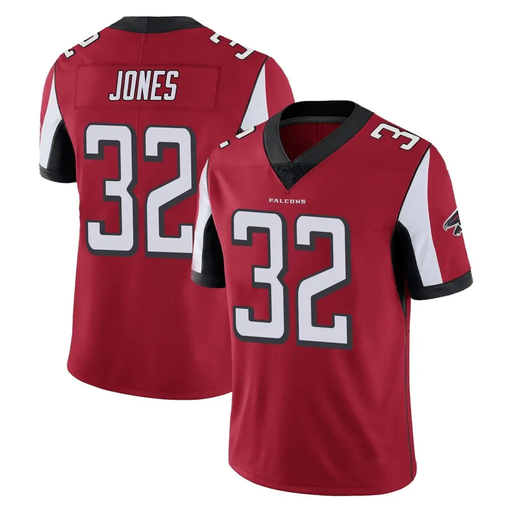 A.Falcons #32 Cash Jones Player Red Color Vapor Untouchable Limited Home Game Gdoa Stitched Jerseys