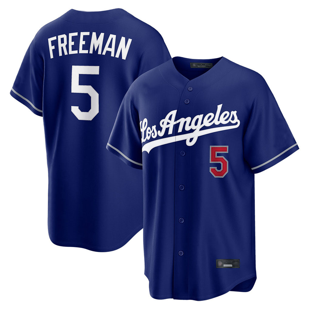 LA.Dodgers #5 Freddie Freeman Player Royal Game Home Fdoa Stitched Jerseys