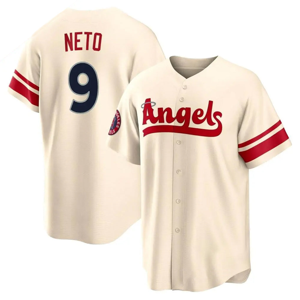LA.Angels #9 Zach Neto Player Cream City Connect Home Fdoa Stitched Jerseys