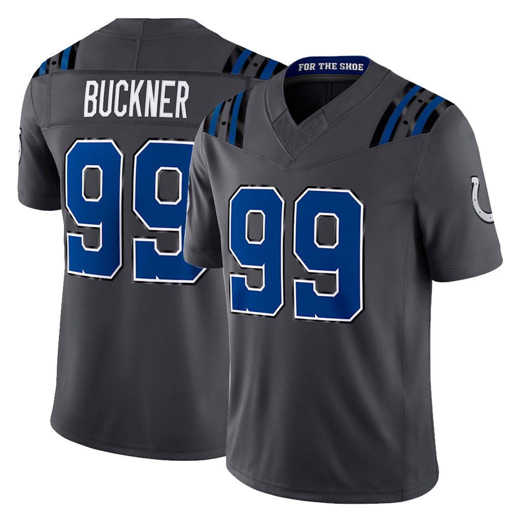 IN.Colts #99 DeForest Buckner Player Anthracite Limited 2026 Rivalries Collection Home Game Gdoa Stitched Jerseys