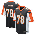 C.Bengals #78 Anthony Munoz Player Black Alternate Home Game Gdoa Stitched Jerseys