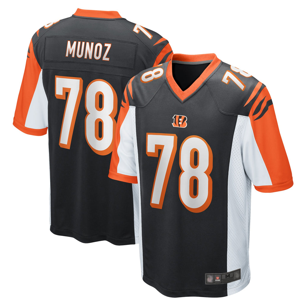 C.Bengals #78 Anthony Munoz Player Black Alternate Home Game Gdoa Stitched Jerseys