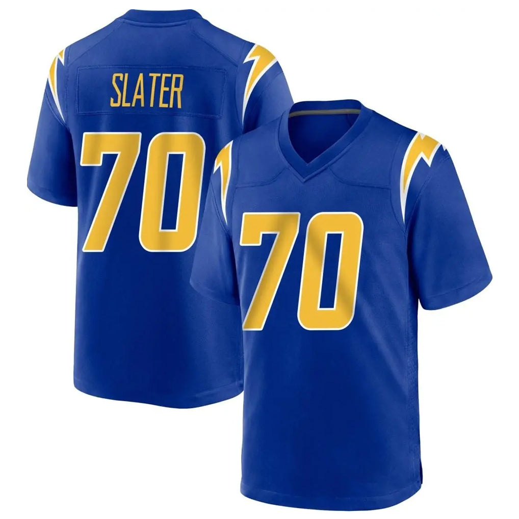 LA.Chargers #70 Rashawn Slater Player Royal Home Game Gdoa Stitched Jerseys