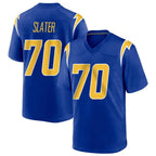 LA.Chargers #70 Rashawn Slater Player Royal Home Game Gdoa Stitched Jerseys