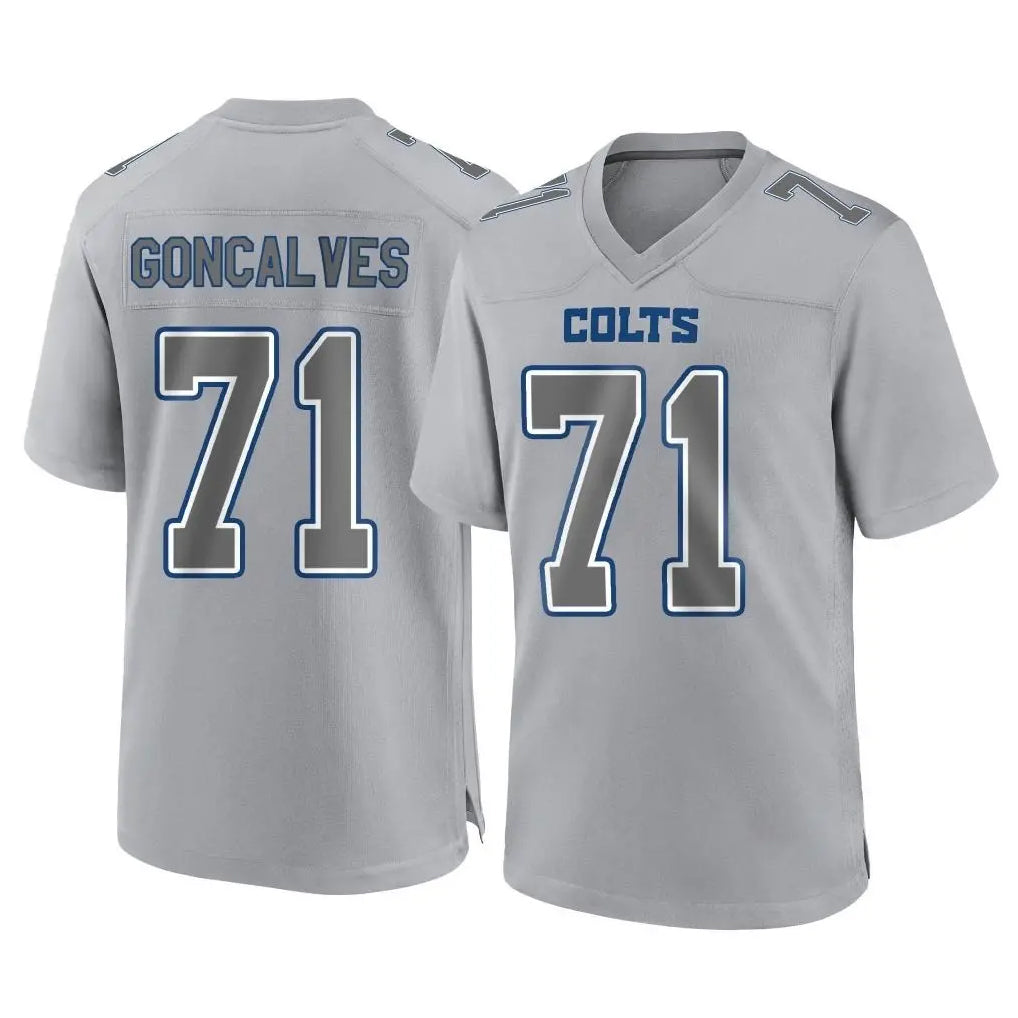 IN.Colts #71 Matt Goncalves Player Gray Atmosphere Fashion Home Game Gdoa Stitched Jerseys