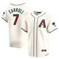 A.Diamondbacks #7 Corbin Carroll Player Cream Limited Home Game Gdoa Stitched Jerseys