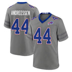 B.Bills #44 Joe Andreessen Player Gray Nickel City Home Game Gdoa Stitched Jerseys