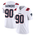 NE.Patriots #90 Christian Barmore Player White Vapor Untouchable Home Game Gdoa Stitched Jerseys
