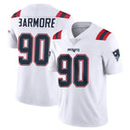 NE.Patriots #90 Christian Barmore Player White Vapor Untouchable Home Game Gdoa Stitched Jerseys