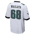 P.Eagles #68 Jordan Mailata Player White Home Game Gdoa Stitched Jerseys