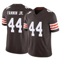 C.Browns #44 Harold Fannin Jr. Player Brown Vapor F.U.S.E. Limited Home Game Gdoa Stitched Jerseys