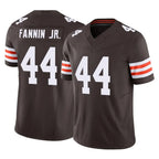 C.Browns #44 Harold Fannin Jr. Player Brown Vapor F.U.S.E. Limited Home Game Gdoa Stitched Jerseys