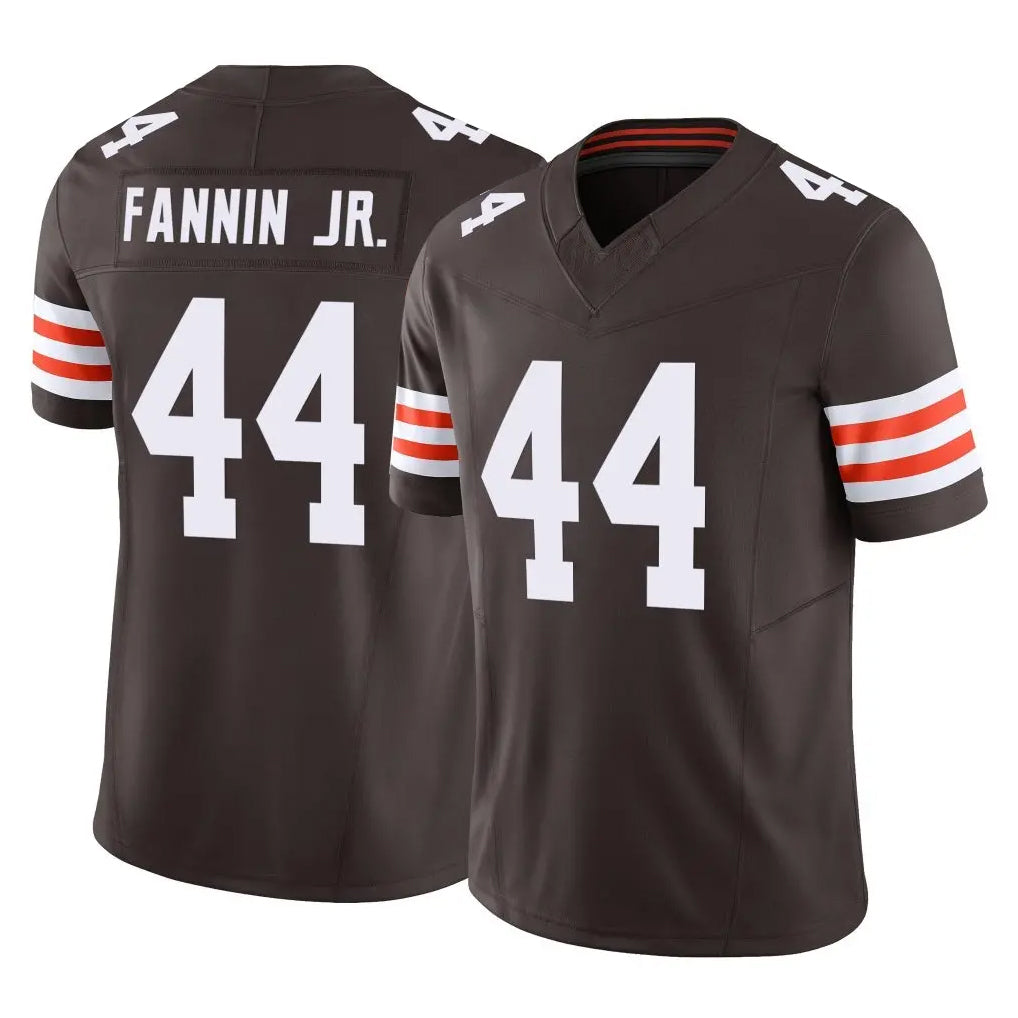 C.Browns #44 Harold Fannin Jr. Player Brown Vapor F.U.S.E. Limited Home Game Gdoa Stitched Jerseys