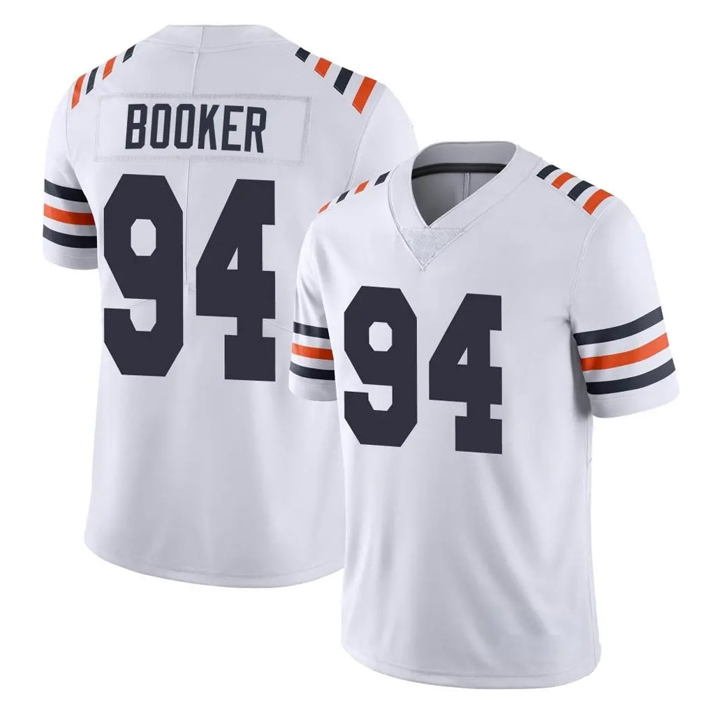 C.Bears #94 Austin Booker Player White Classic Vapor Limited Home Game Gdoa Stitched Jerseys