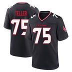 H.Texans #75 Wyatt Teller Player Navy Team Home Game Gdoa Stitched Jerseys