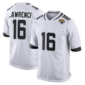 J.Jaguars #16 Trevor Lawrence Player White Home Game Gdoa Stitched Jerseys