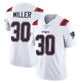 NE.Patriots #30 Jam Miller Player White Vapor Untouchable Home Game Gdoa Stitched Jerseys