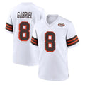 C.Browns #8 Dillon Gabriel Player White Alternate Home Game Gdoa Stitched Jerseys
