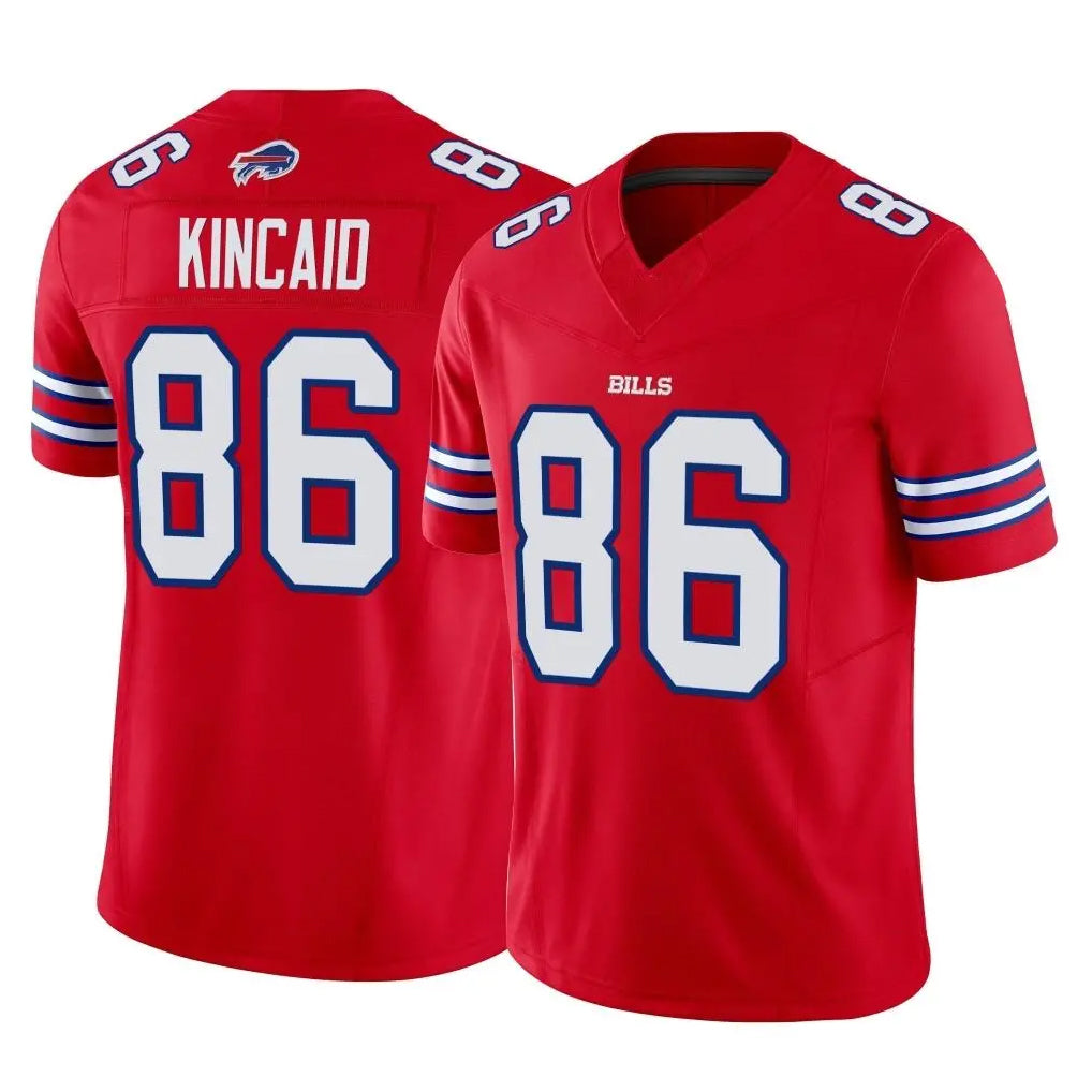 B.Bills #86 Dalton Kincaid Player Red Vapor F.U.S.E. Limited Home Game Gdoa Stitched Jerseys