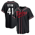 M.Twins #41 Joe Ryan Player Black Fashion Out Home Limited Fdoa Stitched Jerseys