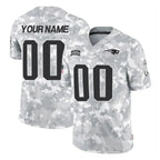 Custom NE.Patriots Arctic Camo Salute To Service Limited Game Any Name & Numbers Gdoa Stitched Jerseys