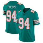 M.Dolphins #94 Jordan Phillips Player Aqua Limited Alternate Vapor Untouchable Home Game Gdoa Stitched Jerseys