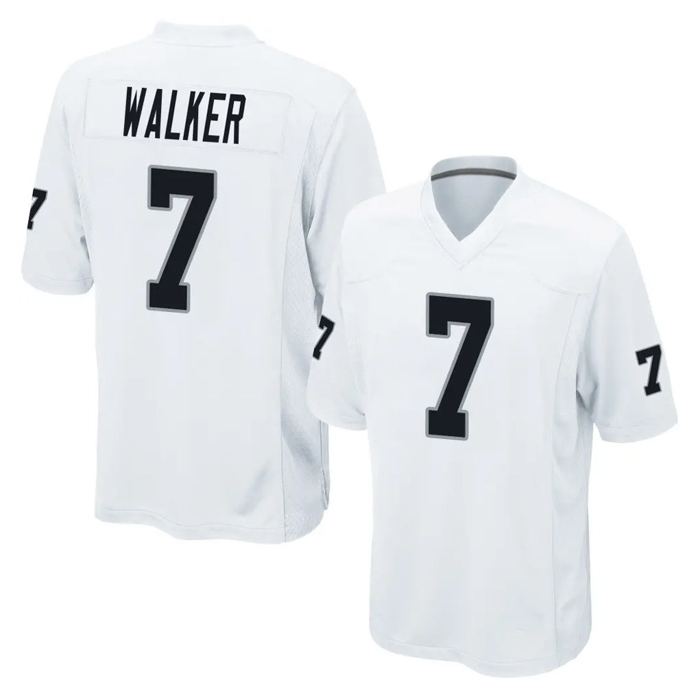 LV.Raiders #7 Quay Walker Player White Home Game Gdoa Stitched Jerseys