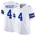 D.Cowboys #4 Dak Prescott Player White Limited Vapor F.U.S.E. Home Game Gdoa Stitched Jerseys