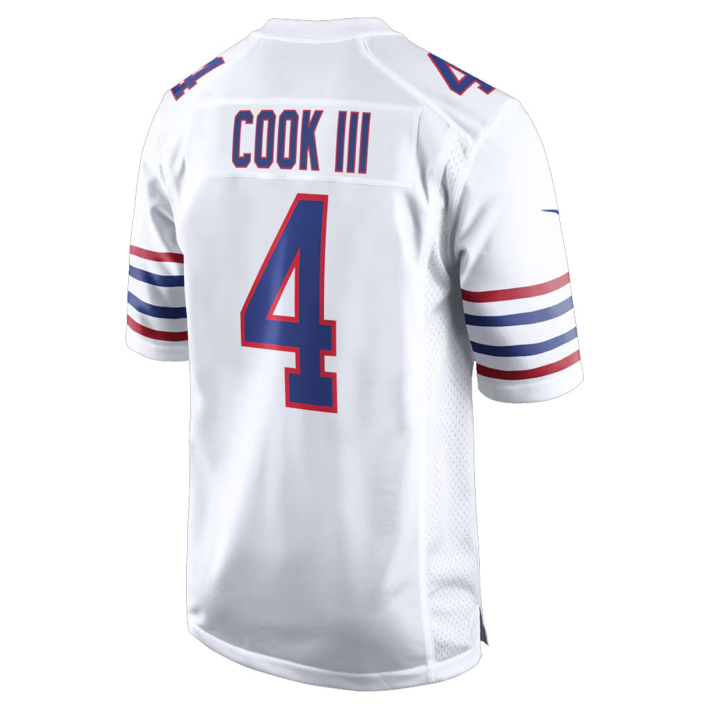 B.Bills #4 James Cook III Player White Alternate Game Gdoa Stitched Jerseys