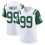 NY.Jets #99 T'Vondre Sweat Player White Classic Home Game Gdoa Stitched Jerseys