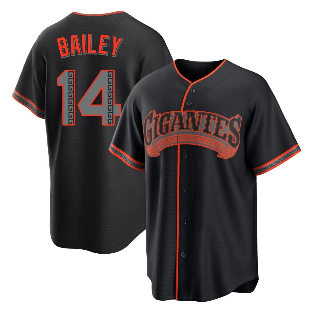 SF.Giants #14 Patrick Bailey Player Black Alternate Limited Fdoa Stitched Jerseys