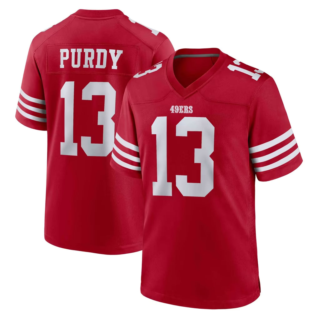 SF.49ers #13 Brock Purdy Player Red Game Home Gdoa Stitched Jerseys