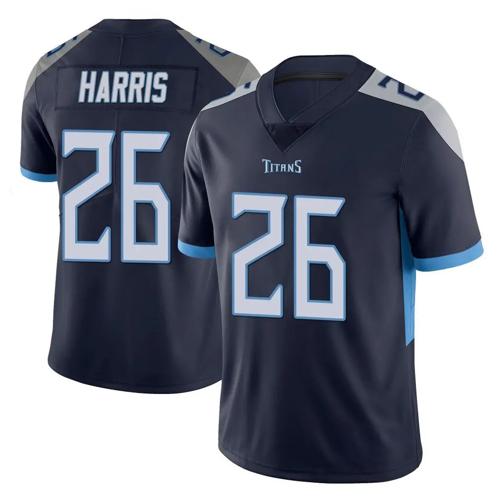 T.Titans #26 Marcus Harris Player Navy Limited Vapor Untouchable Home Game Gdoa Stitched Jerseys