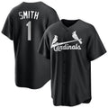 St. Louis Cardinals #1 Ozzie Smith Player Black City Connect Home Limited Fdoa Stitched Jerseys