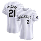C.Rockies #21 Kyle Freeland Player White Limited Elite Home Gdoa Stitched Jerseys