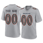 Custom D.Broncos Gray Atmosphere Fashion Limited Game Any Name & Numbers Gdoa Stitched Jerseys