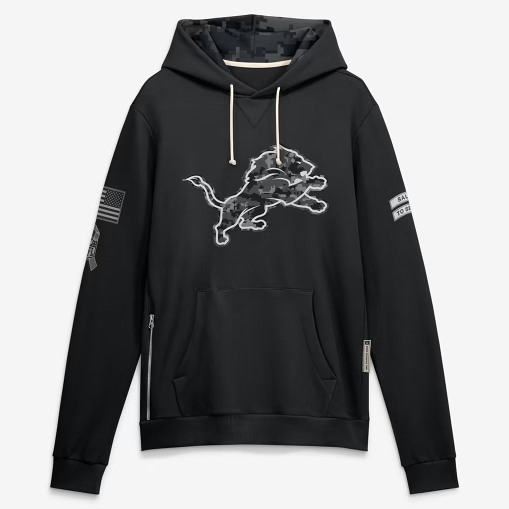 D.Lions 2026 Black Logo Pullover Hoodies Limited Game Gdoa Stitched Jerseys